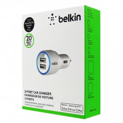 Belkin 2-port car charger  2usb